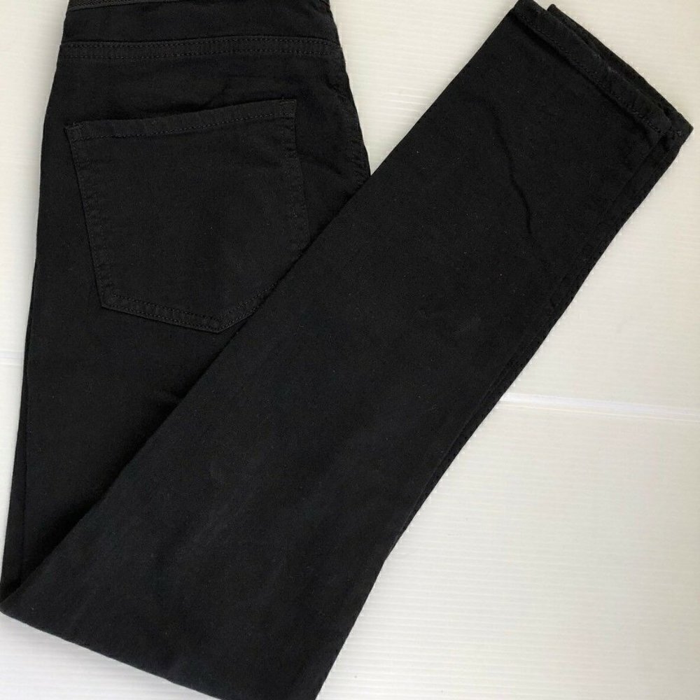 Juniors Pull On Black Denim Leggings Pants - Picture 2 of 5